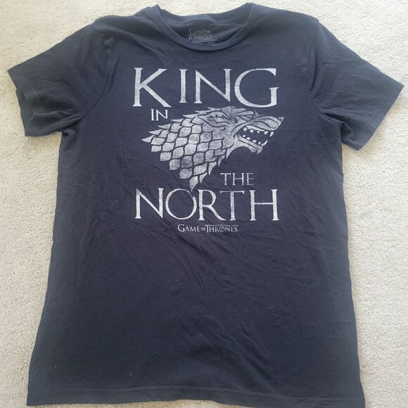 King Of the North T Shirt Game Of Thrones Official Medium - Picture 1 of 8
